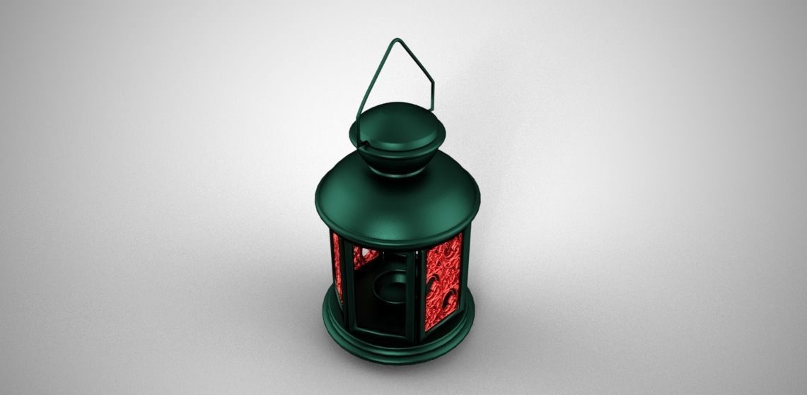Oriental Lantern 3D model_3