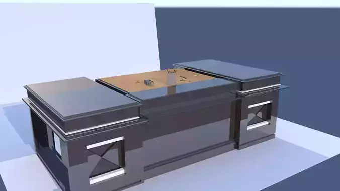 Office Desk Free 3D model
