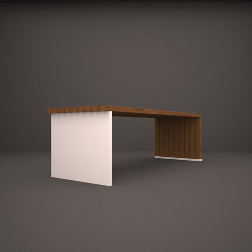 bench wooden and table