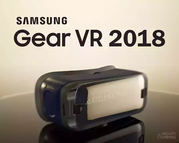 New Samsung Gear VR 2018 Low-poly 3D model
