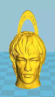 Bruce Lee keychain 3D print model