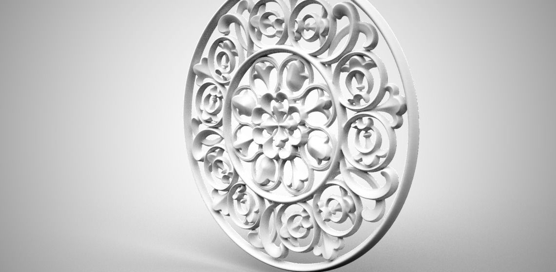 Engraving  no8 Low-poly 3D model_11