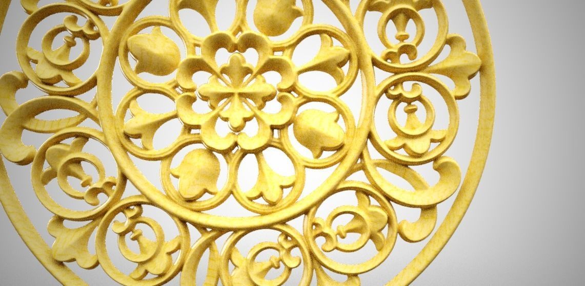 Engraving  no8 Low-poly 3D model_8