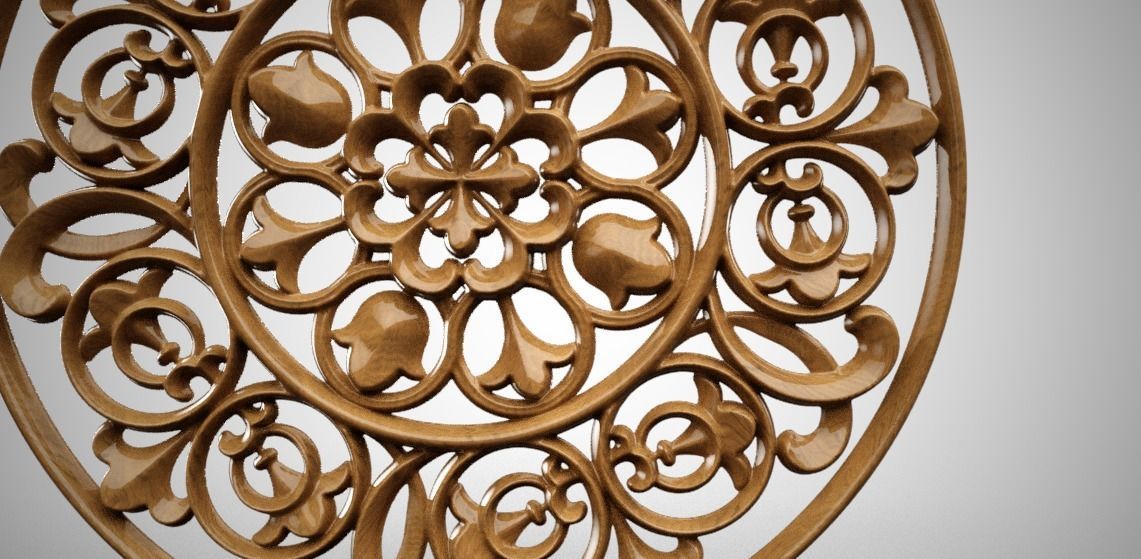 Engraving  no8 Low-poly 3D model_10