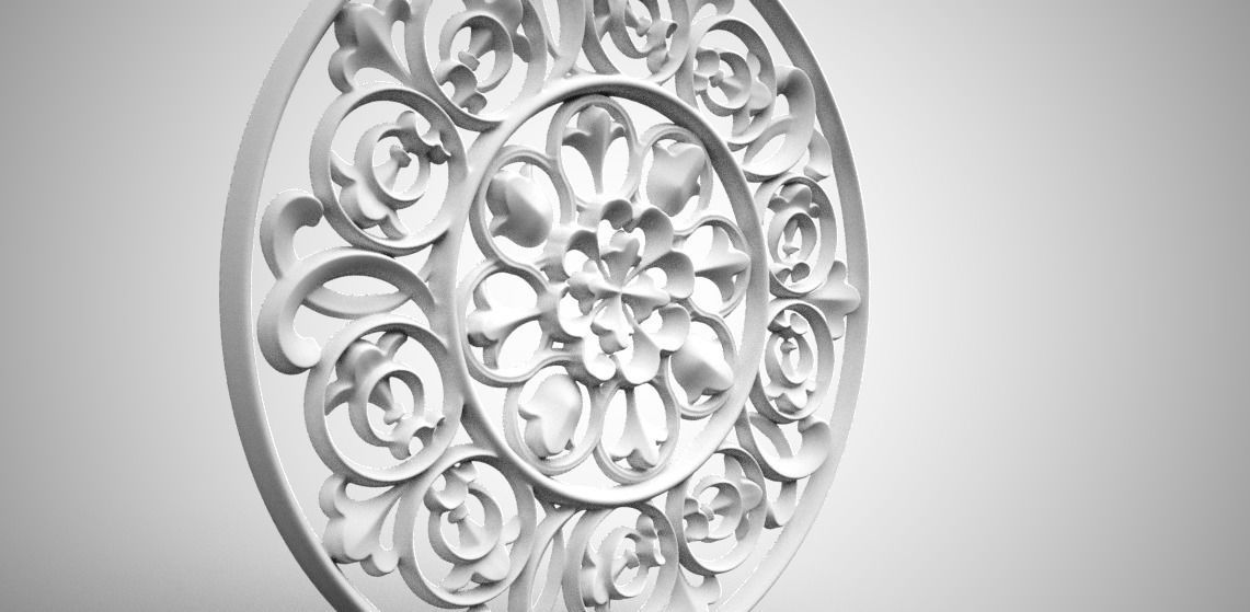 Engraving  no8 Low-poly 3D model_12