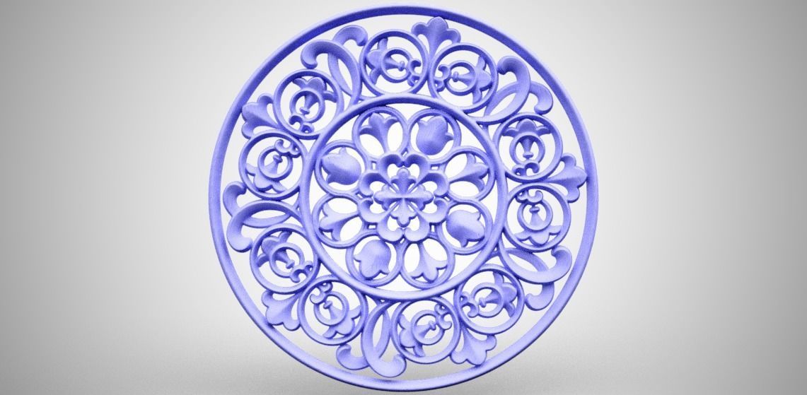 Engraving  no8 Low-poly 3D model_15