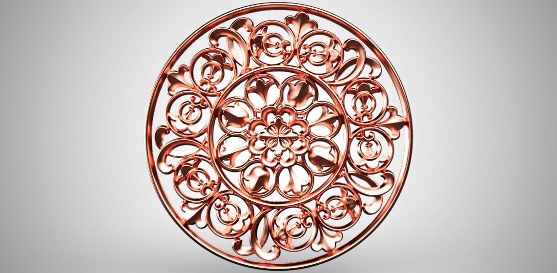 Engraving  no8 Low-poly 3D model_6