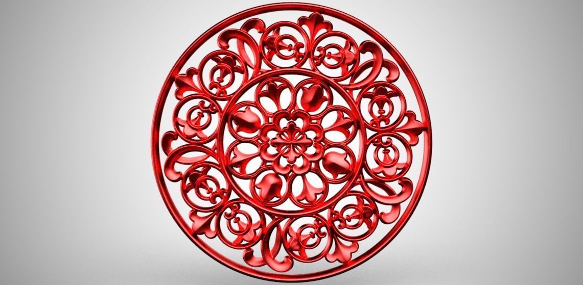 Engraving  no8 Low-poly 3D model_7