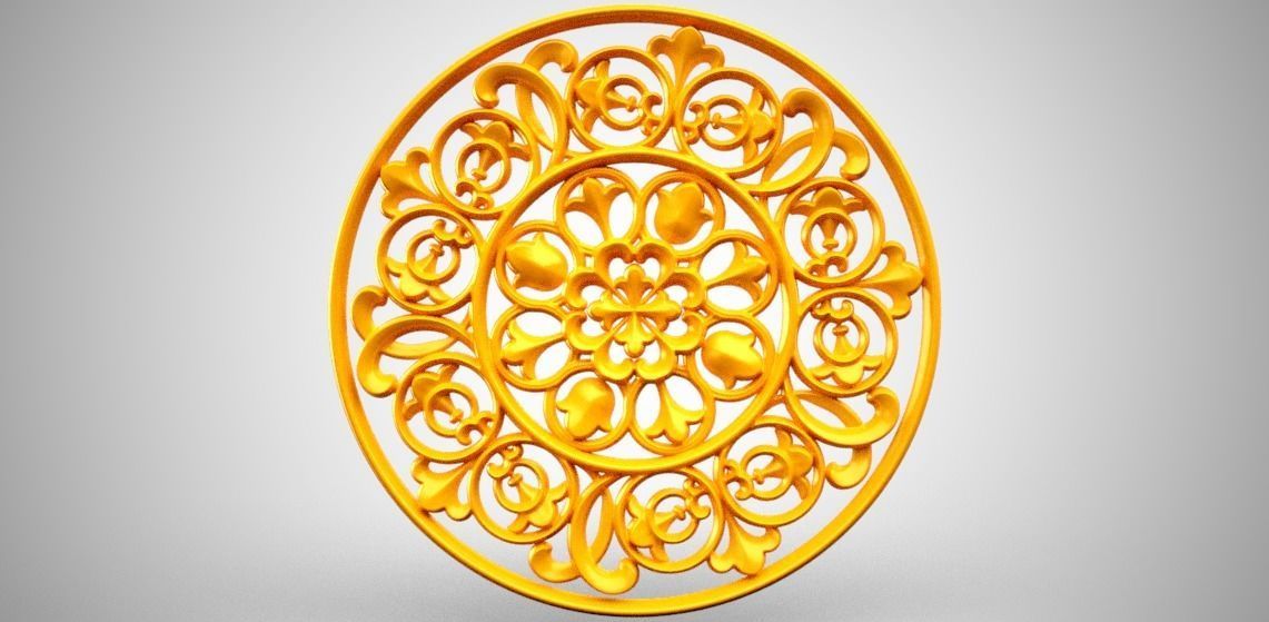 Engraving  no8 Low-poly 3D model_5