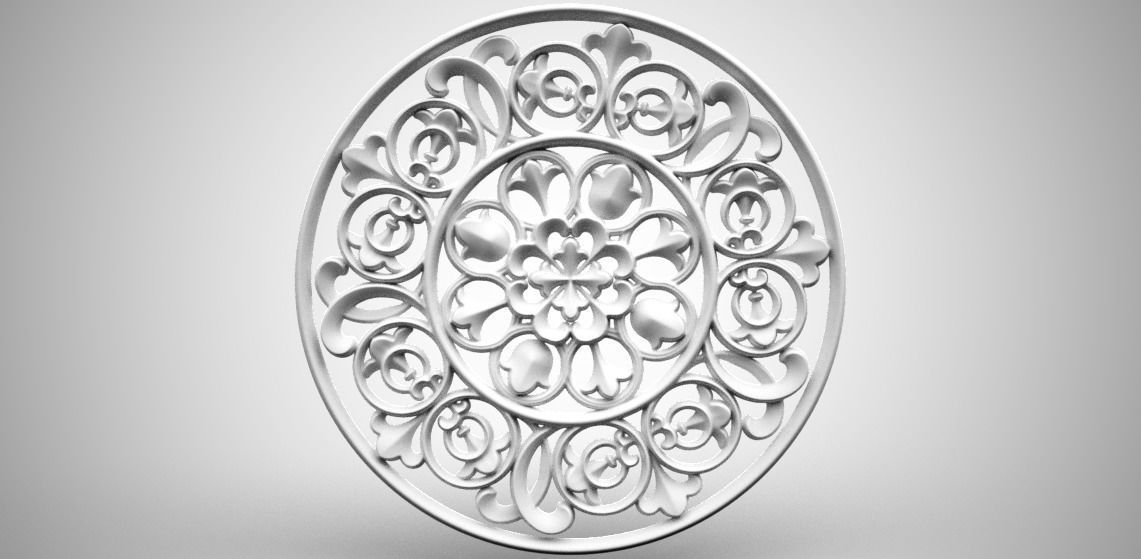 Engraving  no8 Low-poly 3D model_4