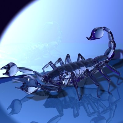 Scorpion Low-poly 3D model_3