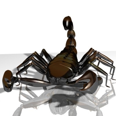 Scorpion Low-poly 3D model_5