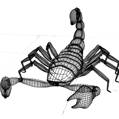 Scorpion Low-poly 3D model_7