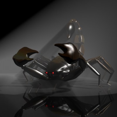 Scorpion Low-poly 3D model_9