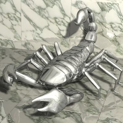 Scorpion Low-poly 3D model_4
