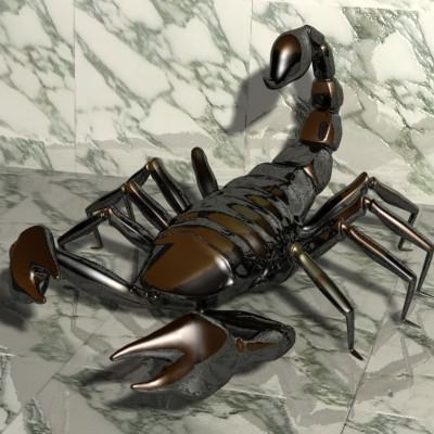 Scorpion Low-poly 3D model_1