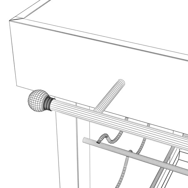 Wine Table Rack 1 3D model_10