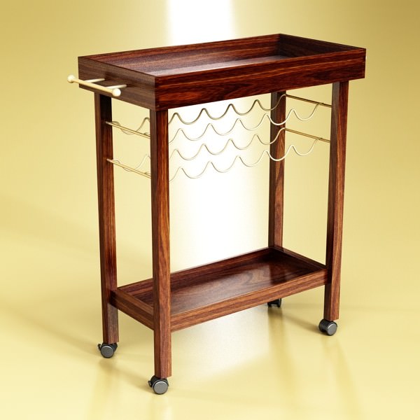 Wine Table Rack 1 3D model_1