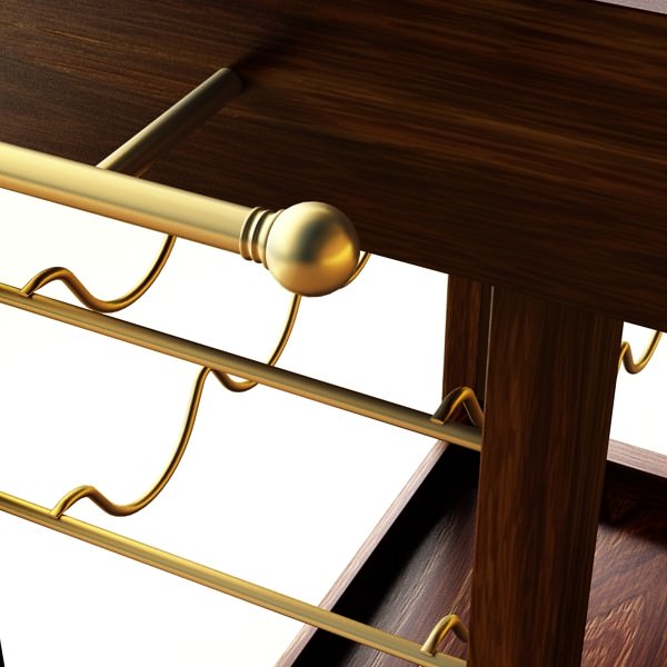 Wine Table Rack 1 3D model_3