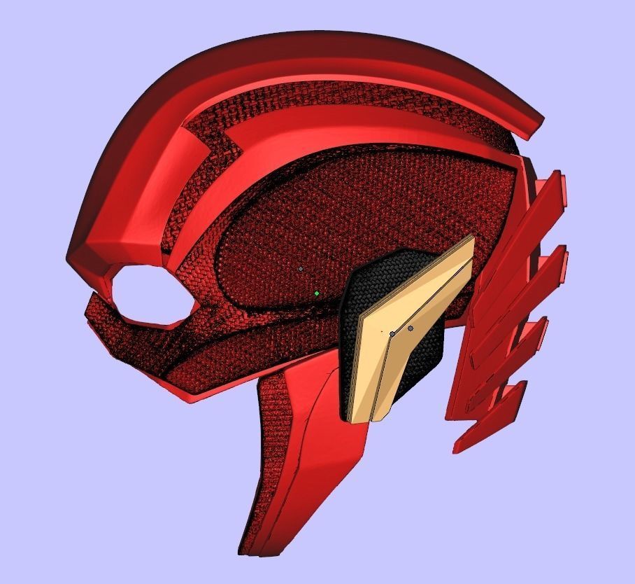 The Flash avengers helmet 3D print model_2