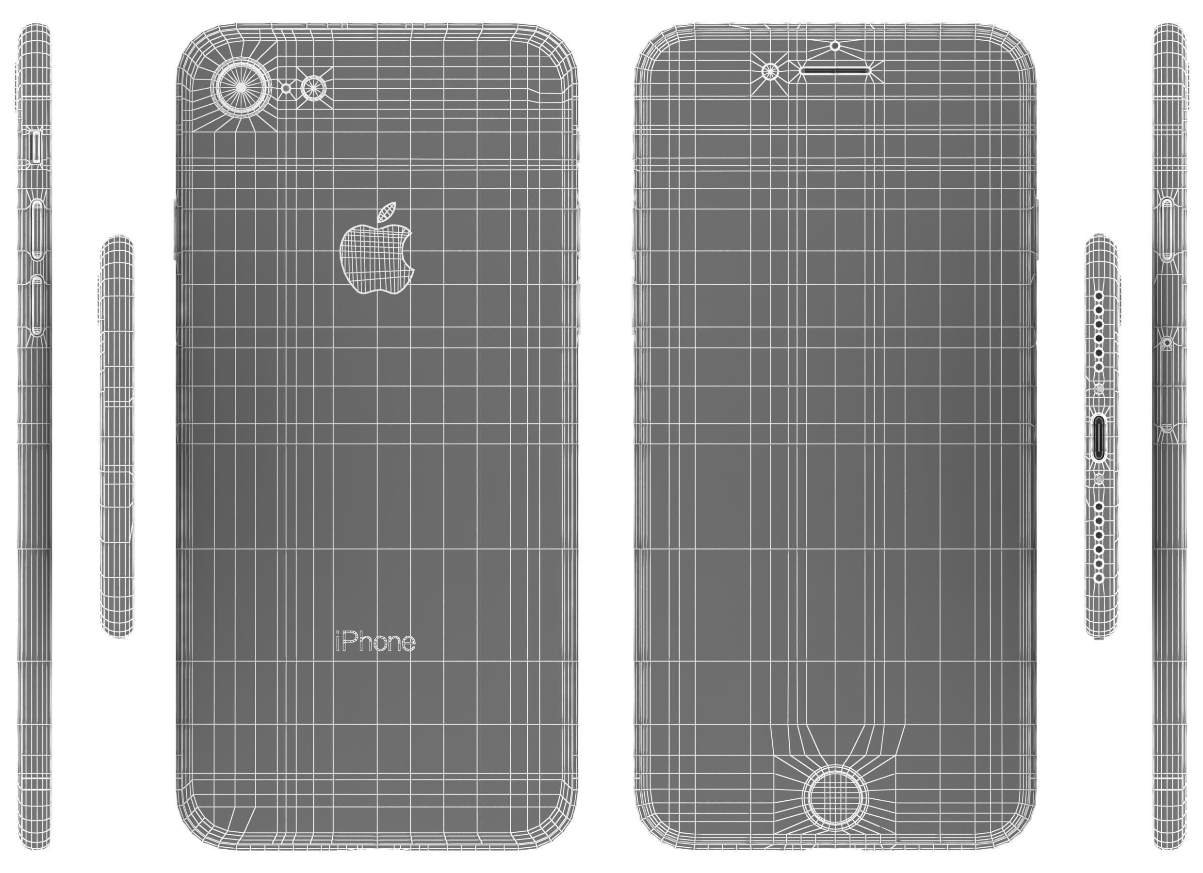 Apple iPhone 8 All Colors 3D model_30