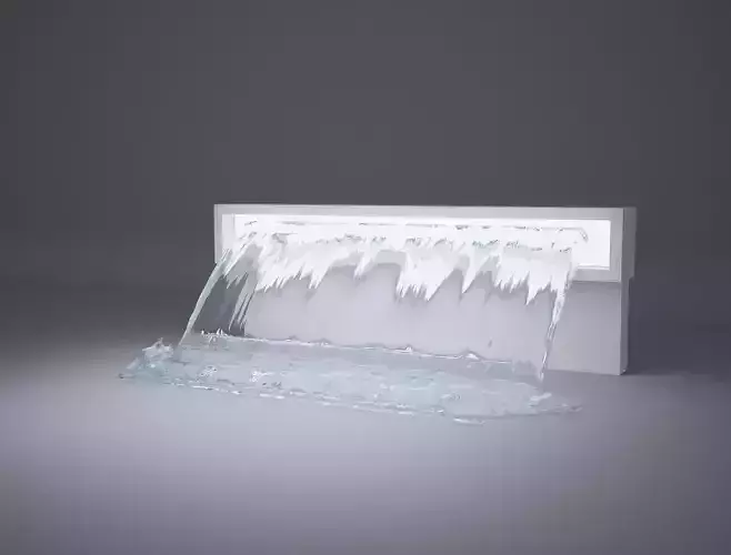 Fountain real flow animated