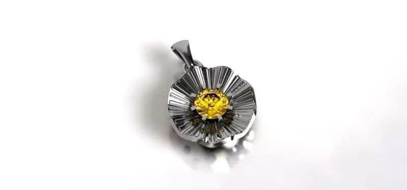 Flower Pendant Free 3D print model