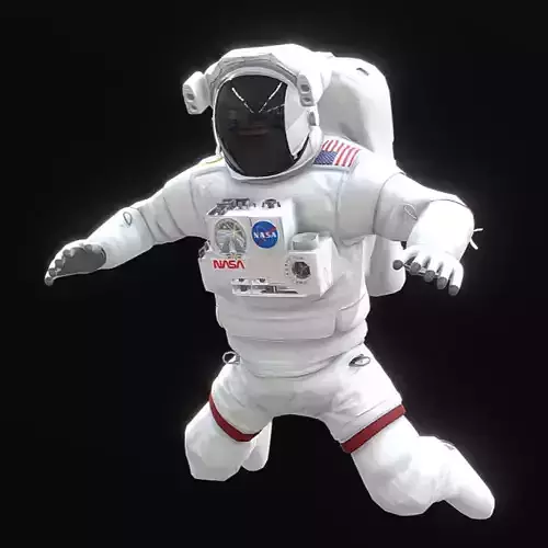 Low Poly Game Ready PBR Nasa Astronaut Low-poly 3D model
