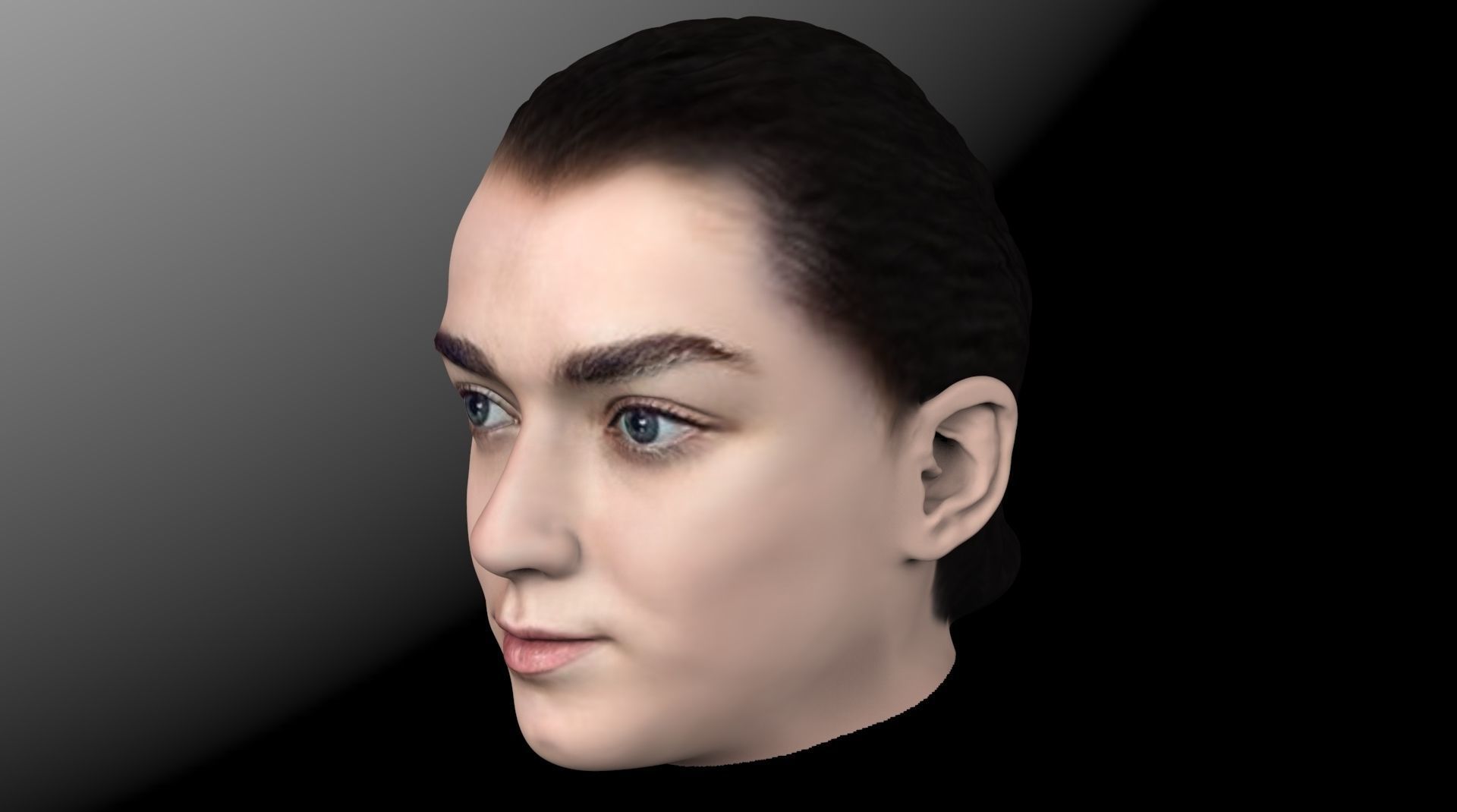 Arya Stark Game of Thrones 3D model_5