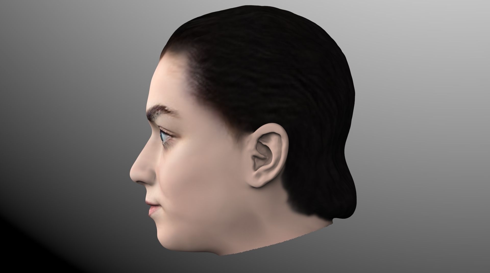 Arya Stark Game of Thrones 3D model_8