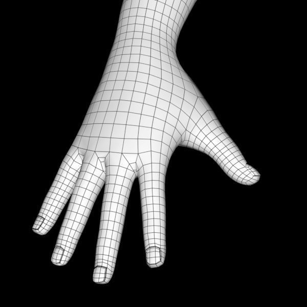 cartoony girl mery 3D model_31