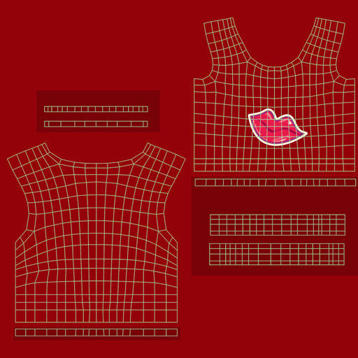 cartoony girl mery 3D model_33