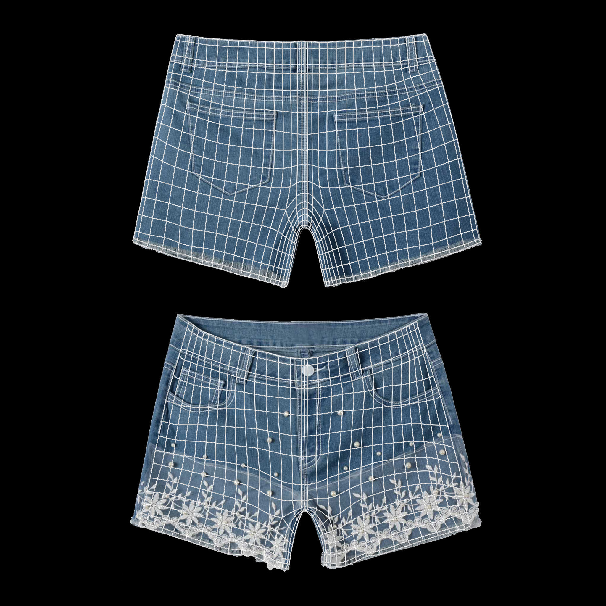 cartoony girl mery 3D model_38