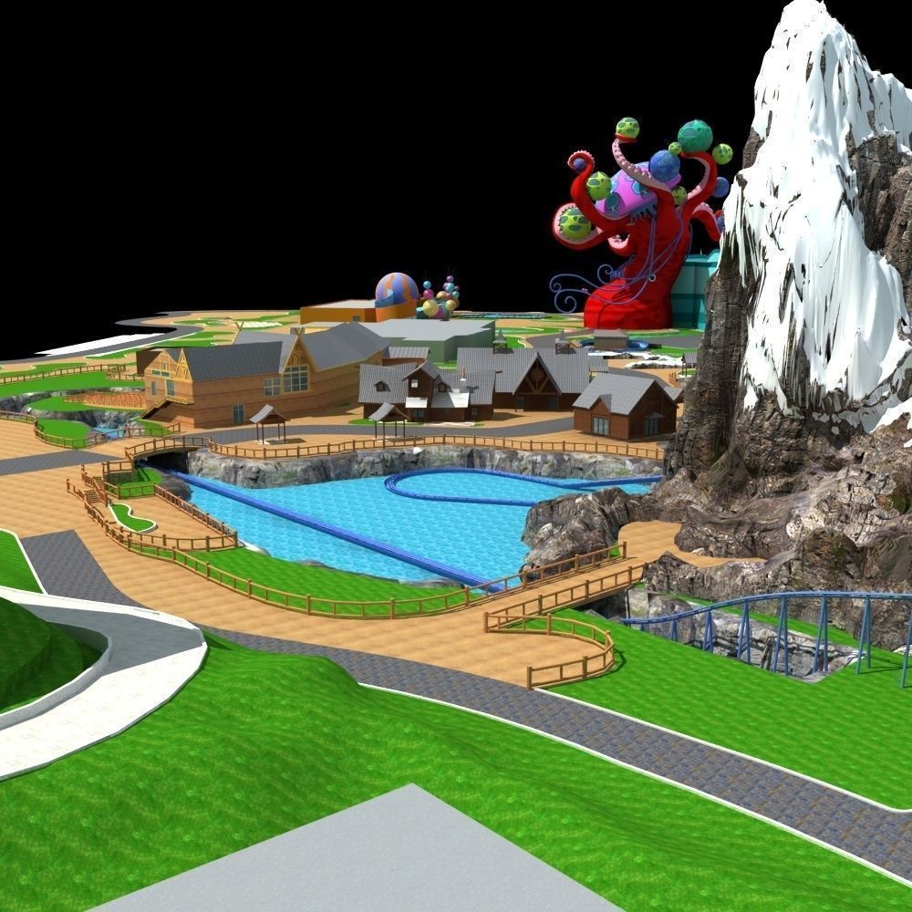 Amusement Park 3D model_9