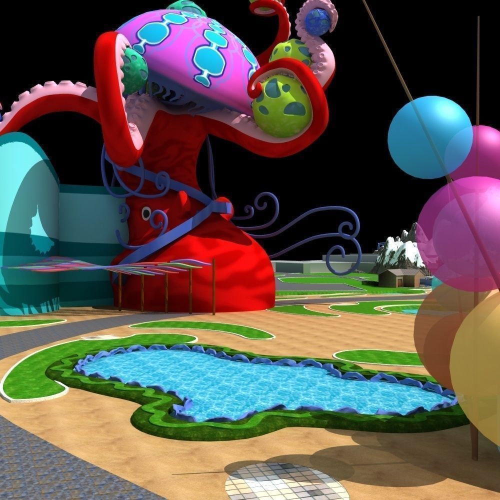 Amusement Park 3D model_12