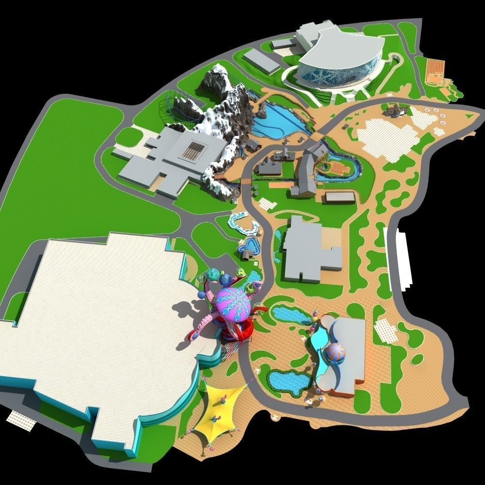 Amusement Park 3D model_5