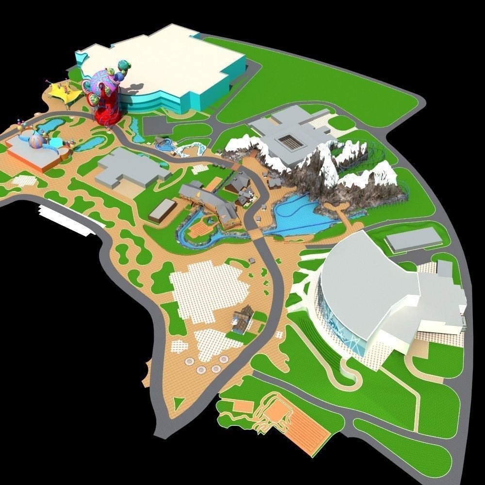 Amusement Park 3D model_2