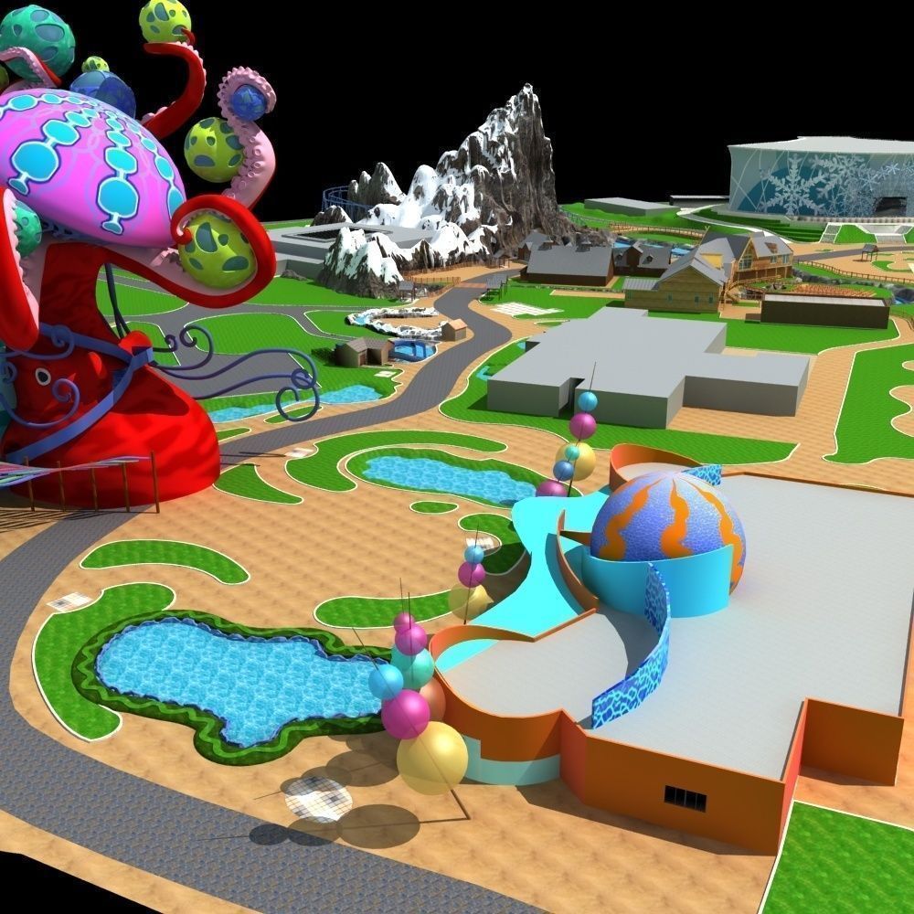 Amusement Park 3D model_3