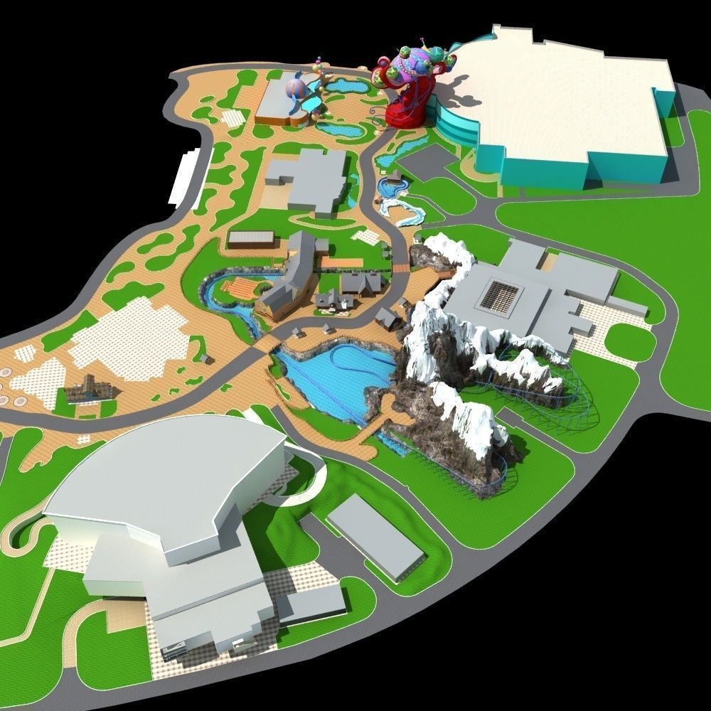 Amusement Park 3D model_4