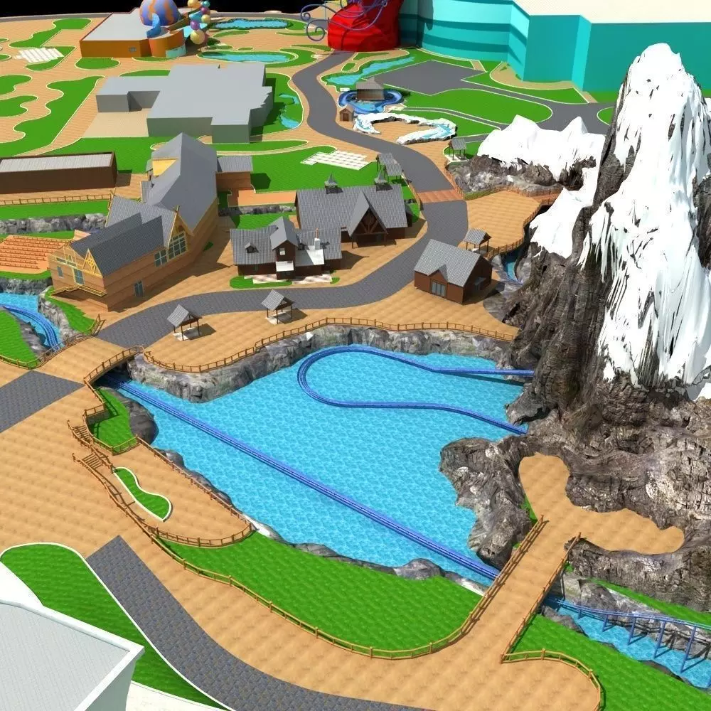Amusement Park 3D model_0