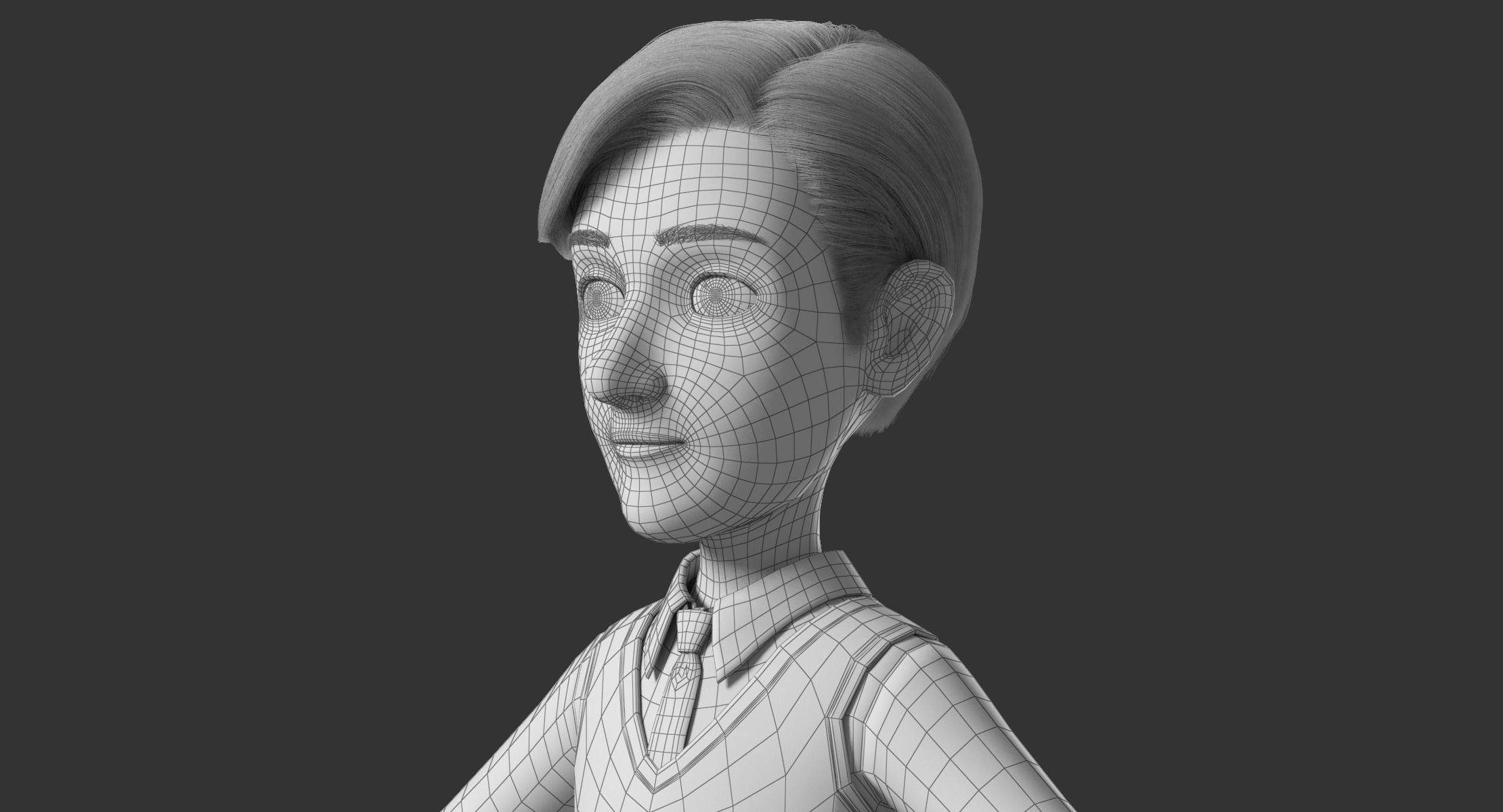 Cartoon Man Rigged 3D model_28