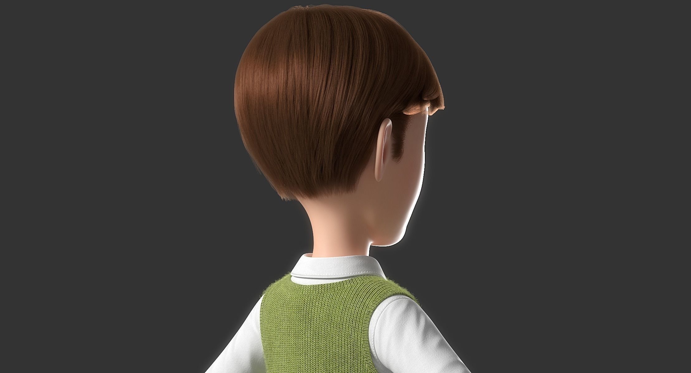 Cartoon Man Rigged 3D model_8