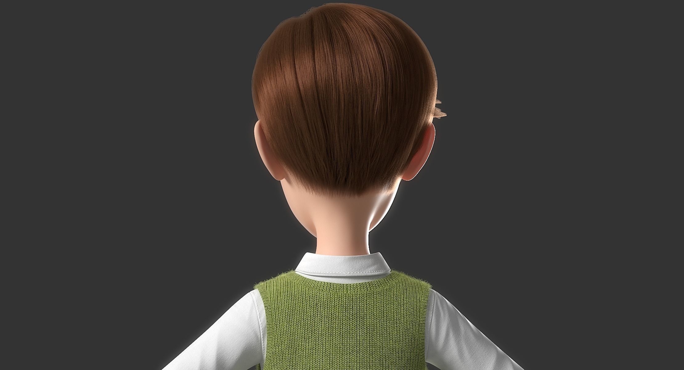 Cartoon Man Rigged 3D model_9