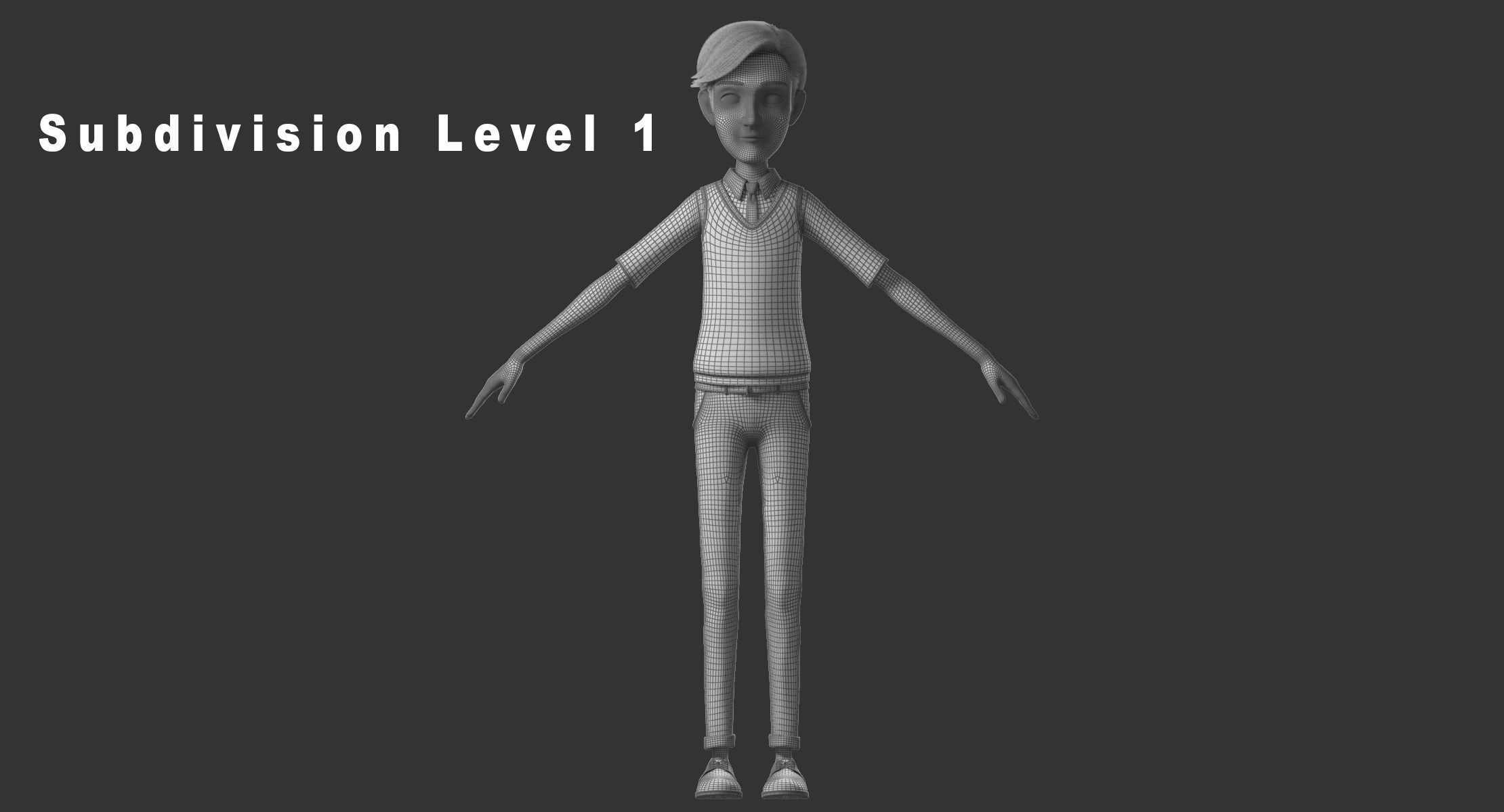 Cartoon Man Rigged 3D model_23