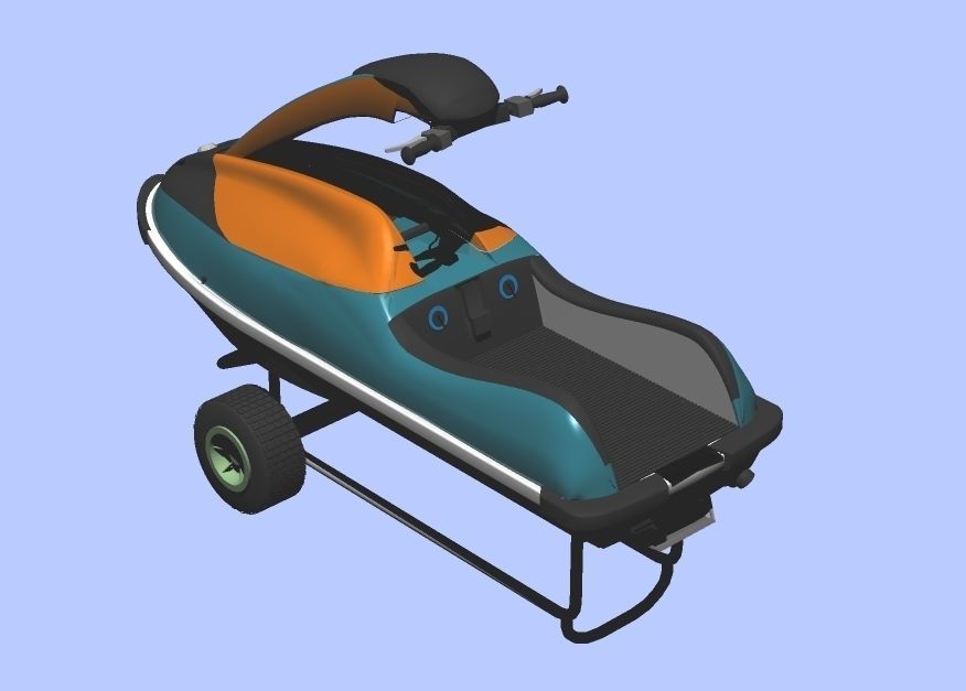 Personal Watercraft Single Type JetSki 3D model_5