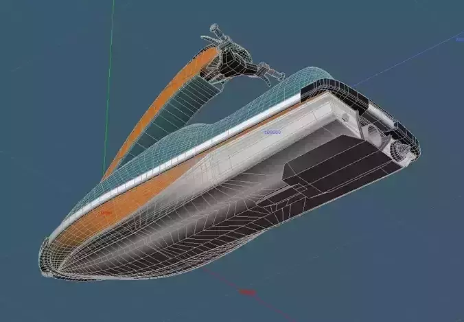 Personal Watercraft Single Type JetSki 3D model