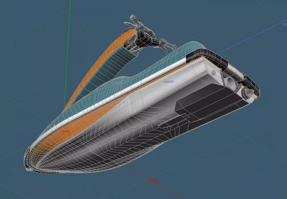 Personal Watercraft Single Type JetSki 3D model_0