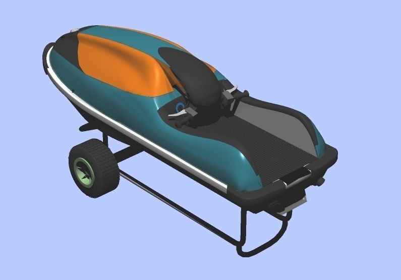 Personal Watercraft Single Type JetSki 3D model_3