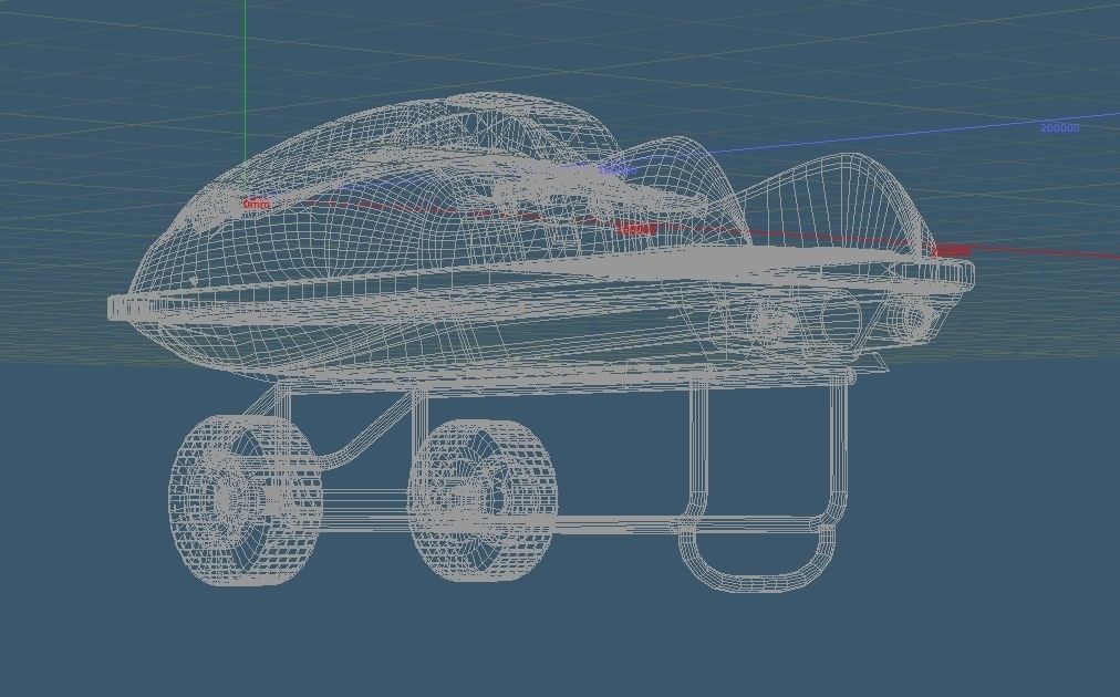 Personal Watercraft Single Type JetSki 3D model_12
