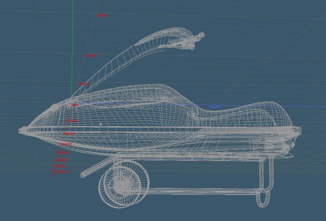 Personal Watercraft Single Type JetSki 3D model_11